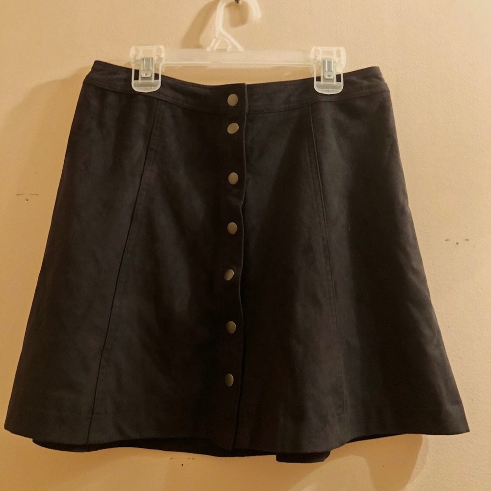 4 for $20 black suede skirt